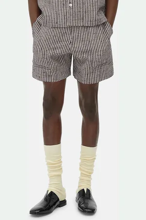 Bottega Veneta Pantaloncino in misto seta vichy