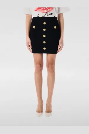 Balmain Gonna in misto viscosa con bottoni