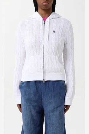 Ralph Lauren Felpa in maglia di cotone con cappuccio