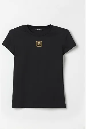 Balmain T-shirt in cotone con labirinto