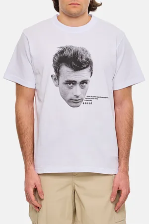 SACAI T-shirt in cotone con stampa grafica