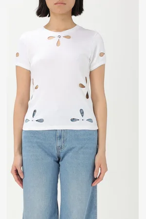 COPERNI T-shirt in cotone con fori