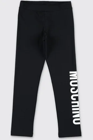 Moschino Leggings in cotone con logo