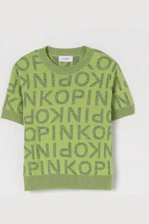 Pinko Maglia a girocollo con logo all-over