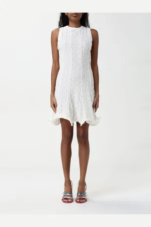 Msgm Abito in misto cotone increspato
