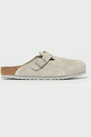 Birkenstock Sabot Boston in camoscio