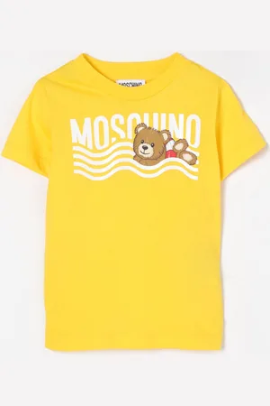 Moschino T-shirt in cotone con stampa logo Teddy