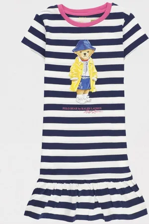 Ralph Lauren Abito a righe con stampa Bear