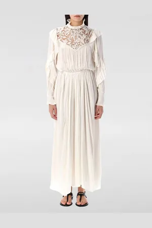 Isabel Marant Abito in viscosa con inserti in pizzo