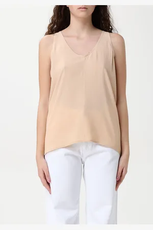 FEDERICA TOSI Top basic in misto seta