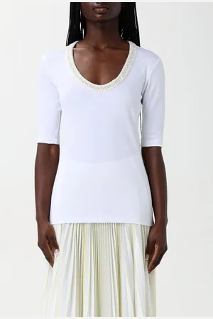 Fabiana Filippi T-shirt in cotone con inserti