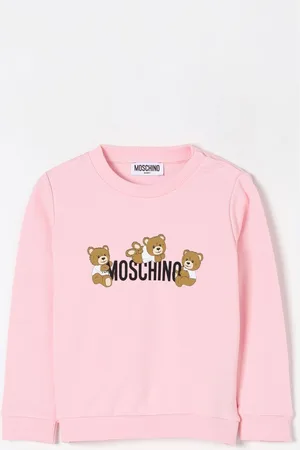 Moschino Felpa a girocollo con stampa Teddy