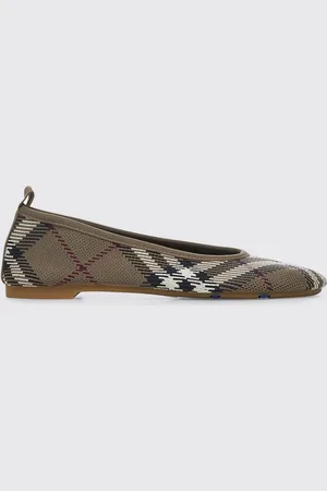 Burberry Ballerina Baby in maglia con Check jacquard