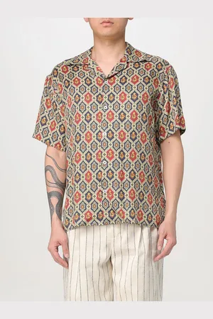Drôle de Monsieur Camicia in viscosa stampata