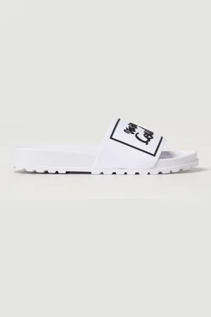 VERSACE Sliders in gomma con logo