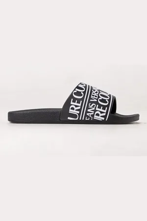VERSACE Sliders in gomma con logo all over