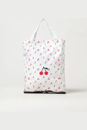 BONPOINT Borsa tote pieghevole con stampa di ciliegie