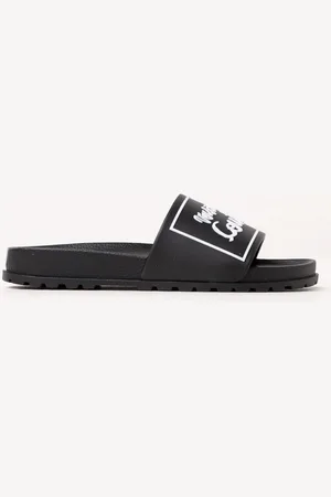 VERSACE Sliders in gomma con logo