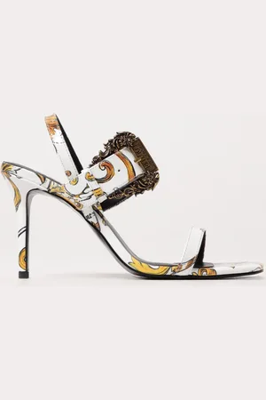 VERSACE Sandalo Emily Baroque in vernice stampata