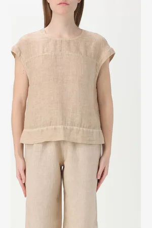 120% Lino Blusa in lino