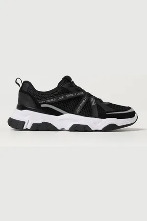 Roberto Cavalli Sneakers in mesh e pelle