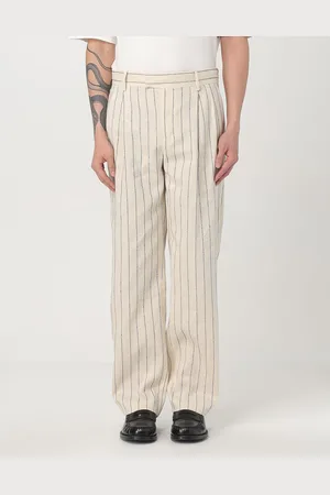 Drôle de Monsieur Pantalone in misto lino e cotone a righe