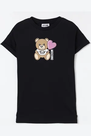 Moschino Abito a t-shirt in cotone con stampa Teddy Bear