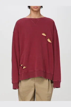 Maison Margiela Felpa in cotone con effetto used