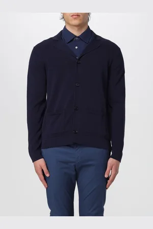 BALLANTYNE Cardigan a v basic in cotone
