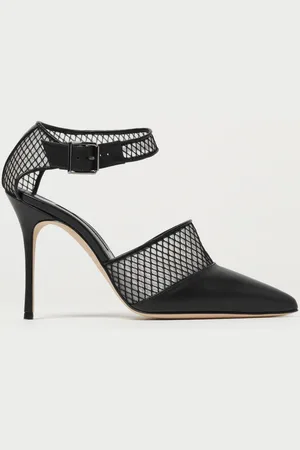 Manolo Blahnik Pump Jatelah in nappa e nylon a rete