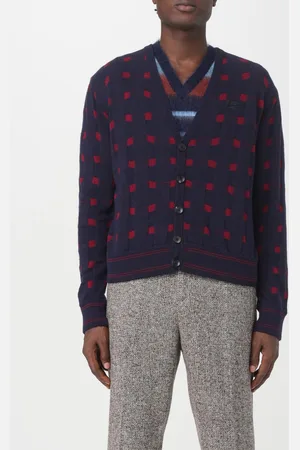 Etro Maglia a gilet con logo Pegaso