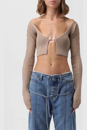Jacquemus Cardigan in misto viscosa a costine