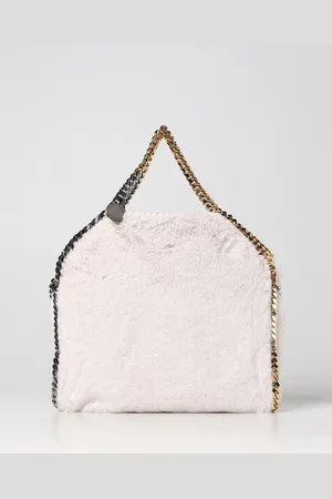 Stella McCartney Borsa Falabella in pelliccia sintetica con maglia chain