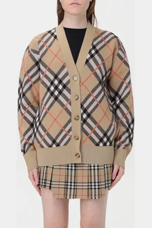 Burberry Cardigan di lana check