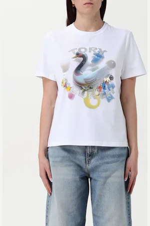 Tory Burch T-shirt in cotone con stampa logo