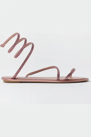 RENE CAOVILLA Sandalo Cleo in pelle e strass