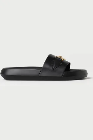 VERSACE Sliders in pelle con Medusa