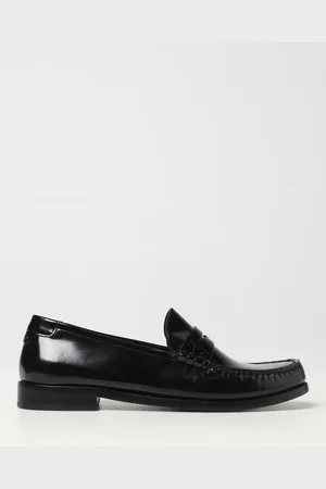 Saint Laurent Mocassino in pelle spazzolata