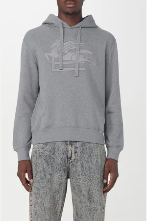 Etro Felpa di cotone con logo Pegaso