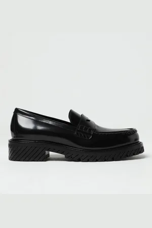 OFF-WHITE Mocassino Combat in pelle spazzolata