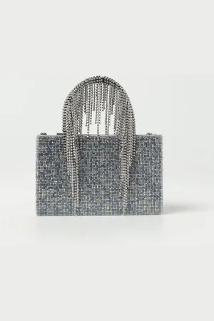 KARA Borsa in strass e nappa