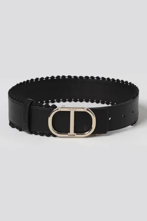 Twin-Set Cintura Oval T in pelle sintetica
