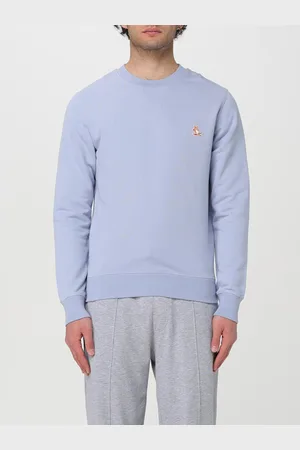 Maison Kitsuné Felpa in cotone con logo applicato