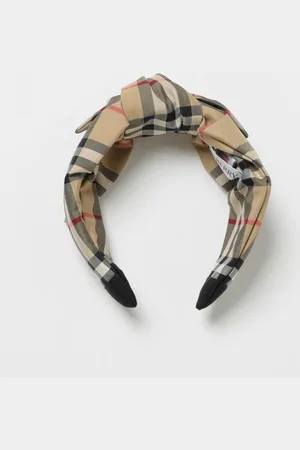 Burberry Cerchietto Kids in cotone Vintage Check