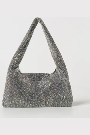 KARA Borsa Armpit in maglia metallica con strass