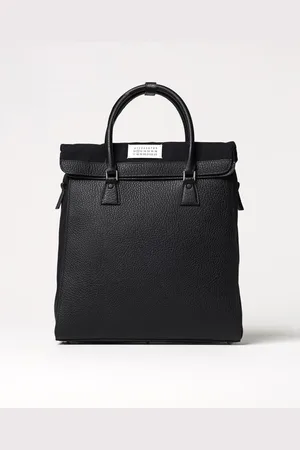 Maison Margiela Borsa Zaino 5AC in pelle a grana e canvas