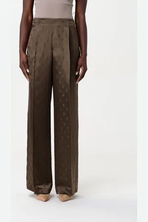 Fendi Pantalone in seta floreale