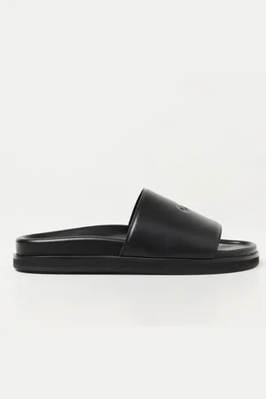 OFF-WHITE Sliders in pelle