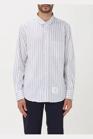 Thom Browne Camicia in popeline di cotone a righe