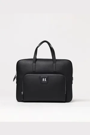 Karl Lagerfeld Borsa porta pc in pelle a grana